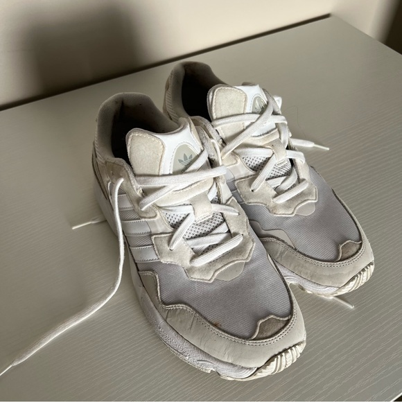 Adidas White and Cream Men's Sneakers - Picture 3 of 10